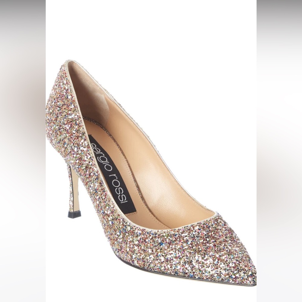 Sergio Rossi Godiva Glitter Pump